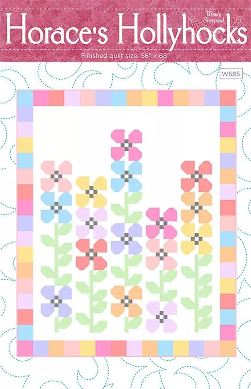 horace-s-hollyhocks-quilt-pattern Horace's Hollyhocks Quilt Pattern
