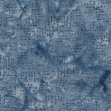 Island Batik_Morse Code Words Blue Powder Blue