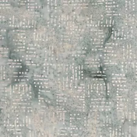 Island Batik_Morse Code Words Grey Drizzle