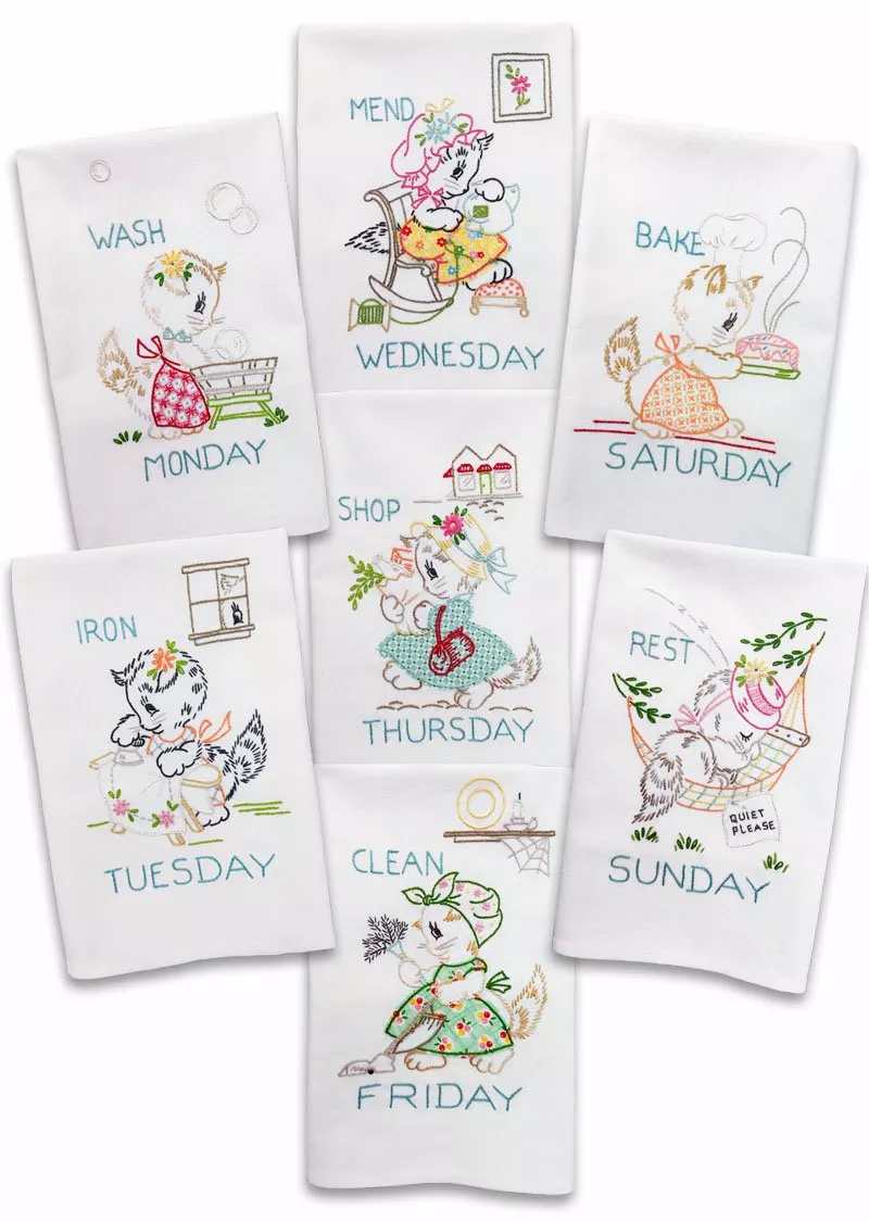 A Kitten A Day Hand Embroidery Pattern