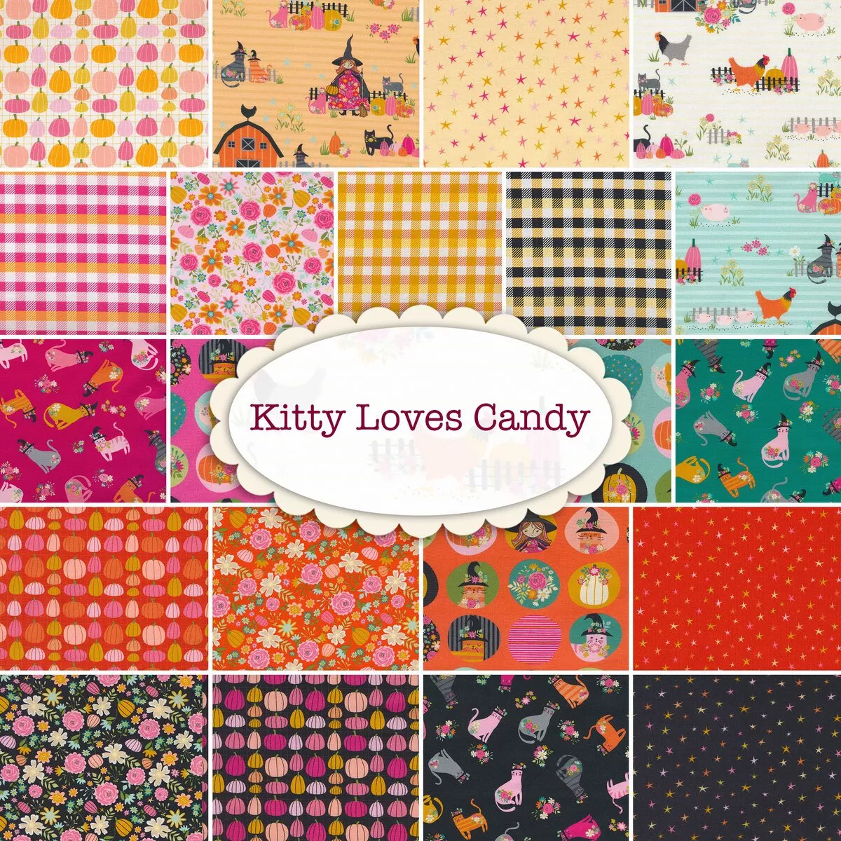 Kitty Loves Candy Fat Quarter Bundle
