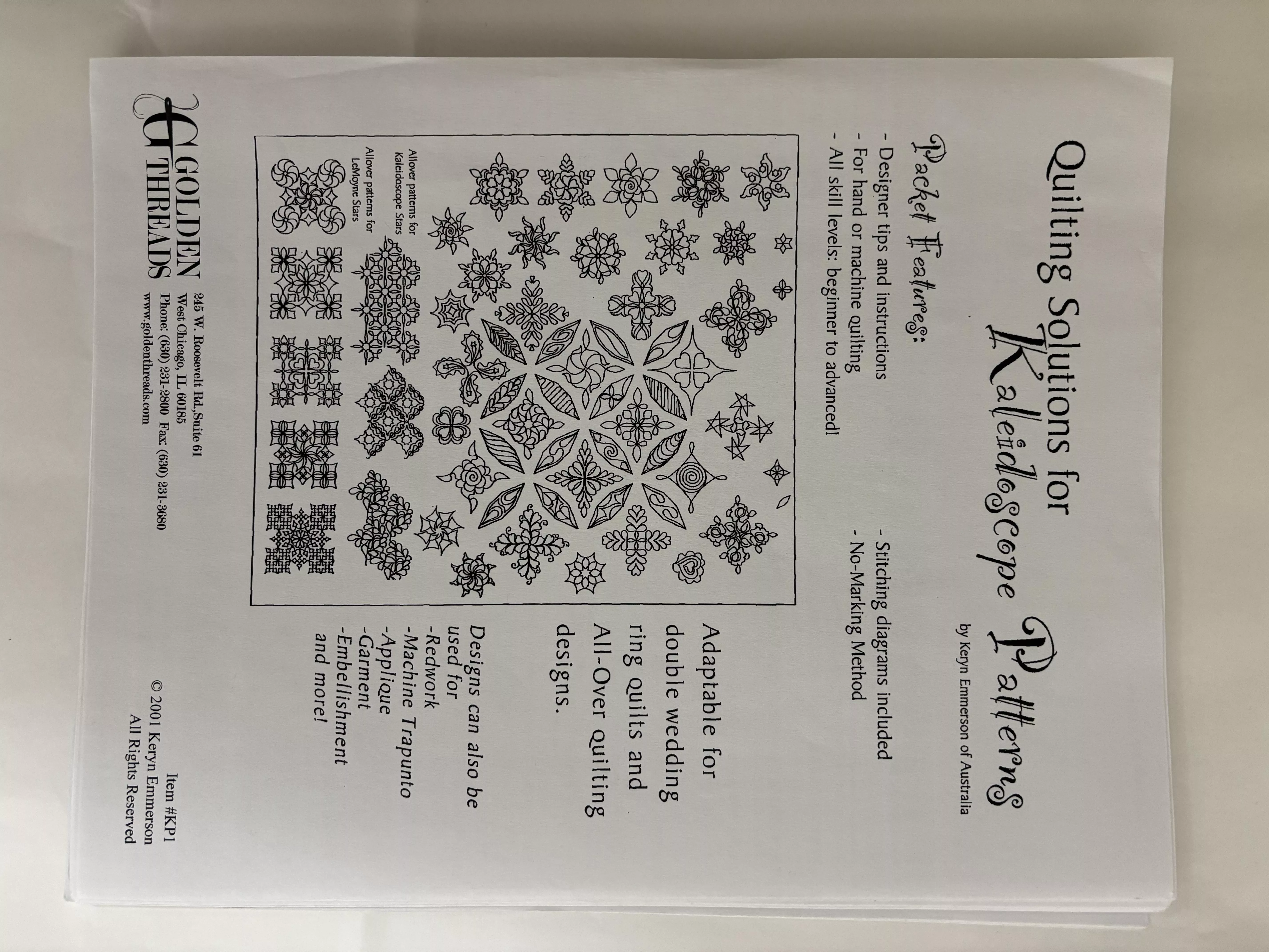 Kleidoscope Patterns Quilting Designs