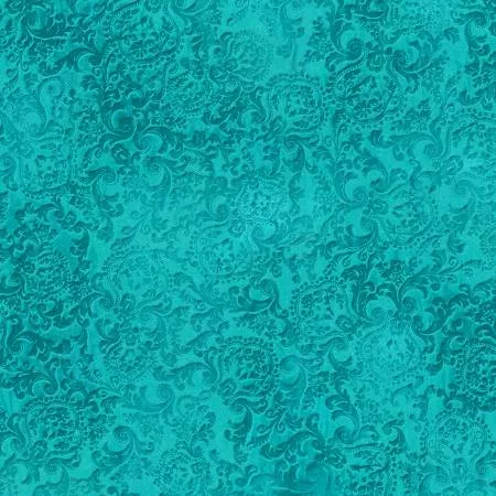 Maison Embossed Scroll Teal JB703-TE4