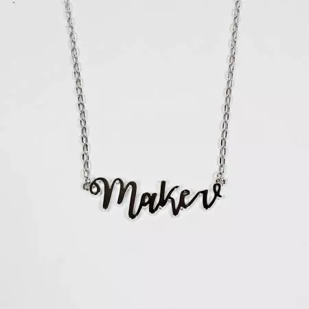 Maker Necklace Silver