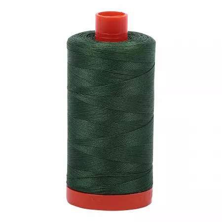 Mako Cotton Thread Solid 50wt 1422yds Pine by Aurifil