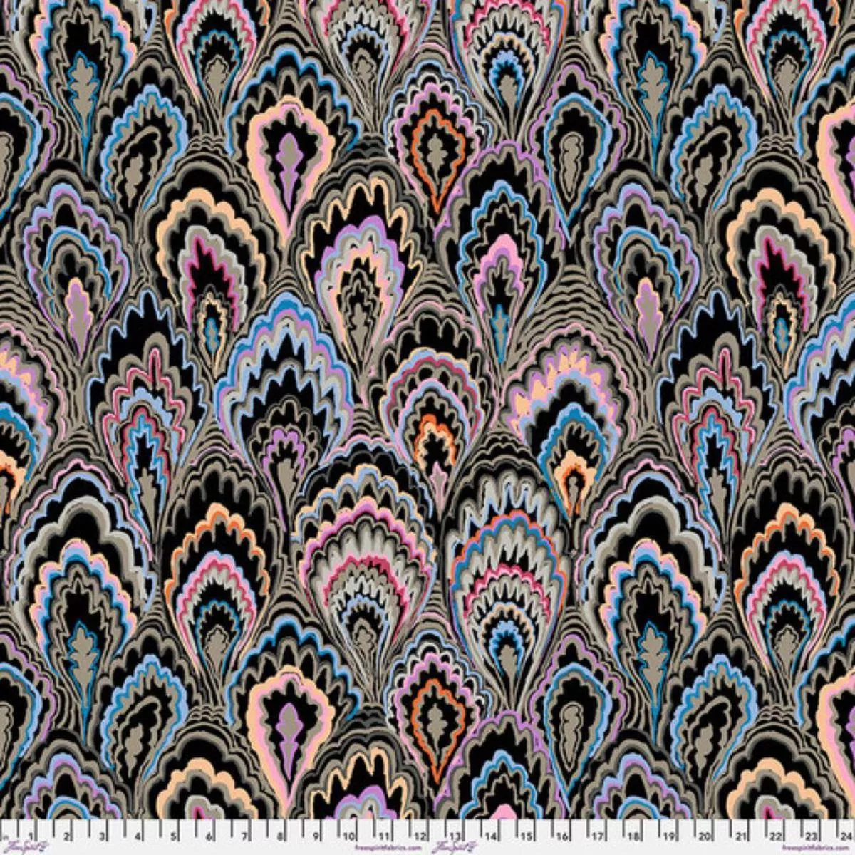 marble-scallops-black-by-kaffe-fassett Marble Scallops Black by Kaffe Fassett