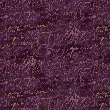 Mauve Fluidity Script Small w/Metallic