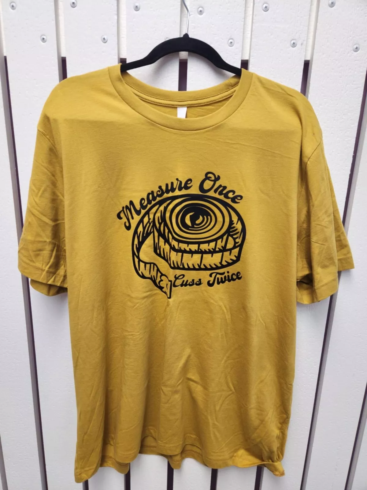 measure-once-tee-mustard Measure Once Tee "Mustard"