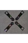 Metal Zipper Pulls 4ct- Rainbow