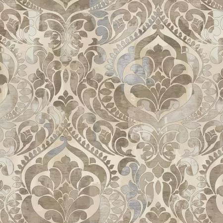Mocha Damask 12 Inch repeat