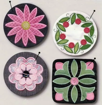 More Pincushions Machine Embroidery CD and Pattern