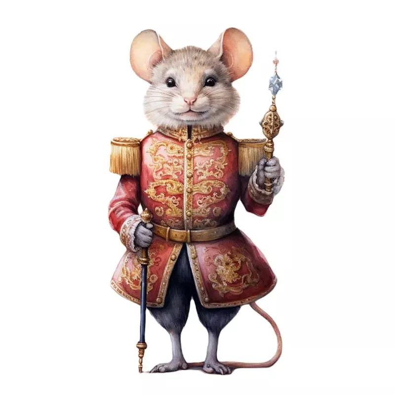mouse-nutcracker-4-fabric-panel Mouse Nutcracker #4 Fabric Panel