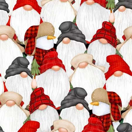 Multi Stacked Gnomes Flannel