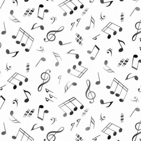 Music Notes White
