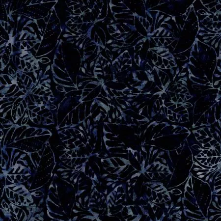 Navy Jungle Leaves