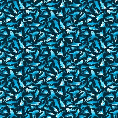 Navy Mini Sharks