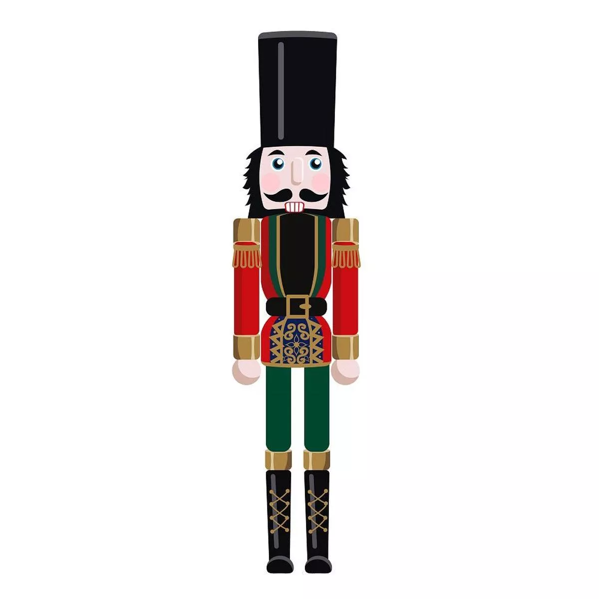 nutcracker-figurine-2-fabric-panel Nutcracker Figurine 2 Fabric Panel