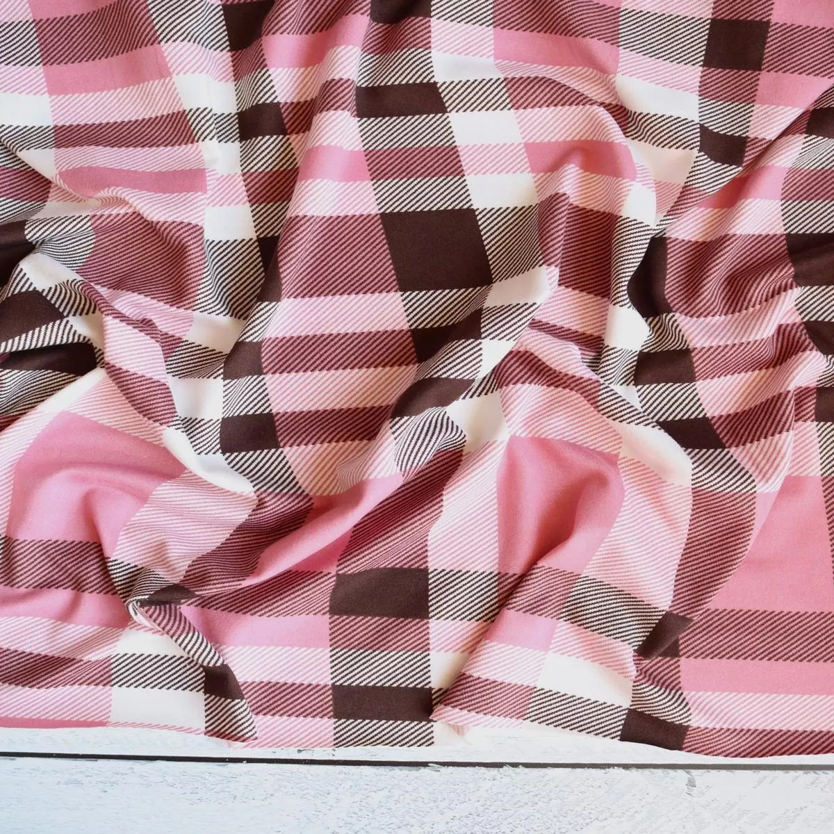 Oma’s Plaid Double Brushed Poly