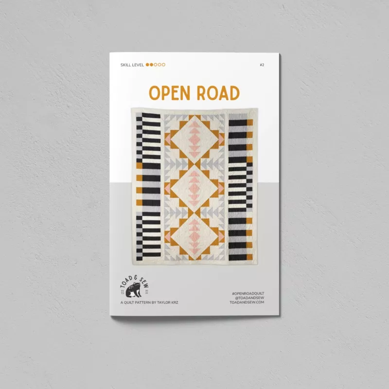 open-road-printed-quilt-pattern Open Road Printed Quilt Pattern