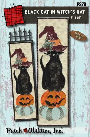 Patch Abilities Black Cat in Witch's Hat P279PA