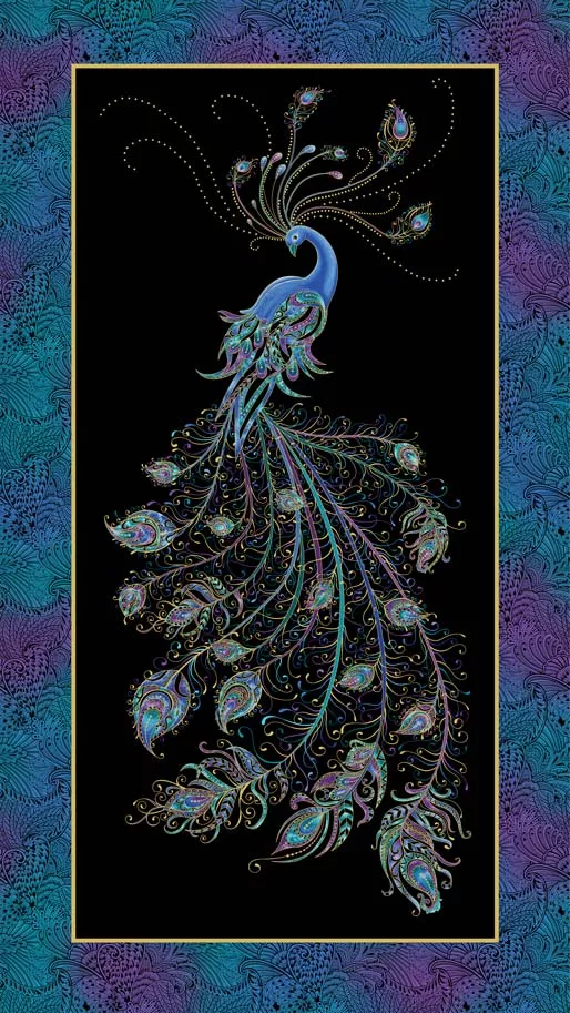 peacock-flourish-panel Peacock Flourish Panel