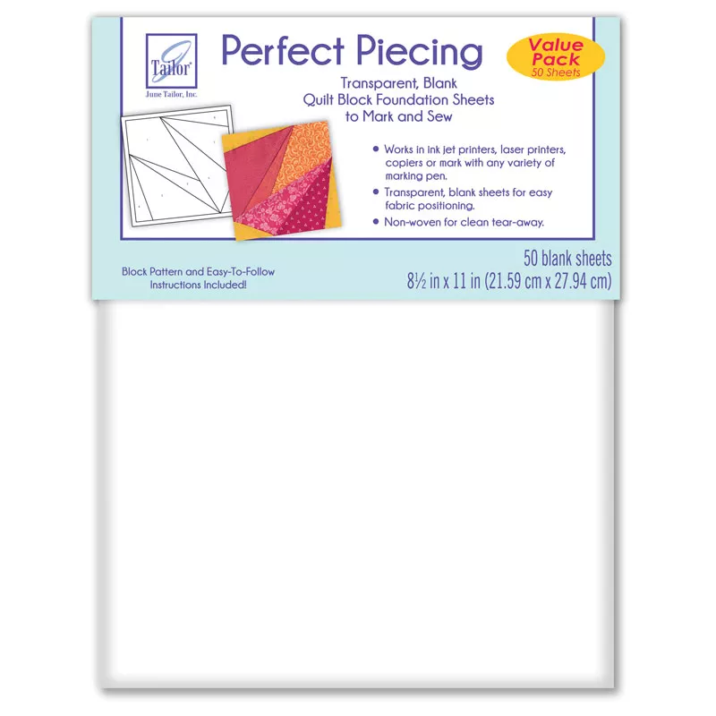 Perfect Piecing Foundation SheetsJune Tailor 50ct