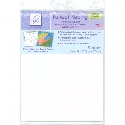 Perfect Piecing Transparent Foundation Sheets