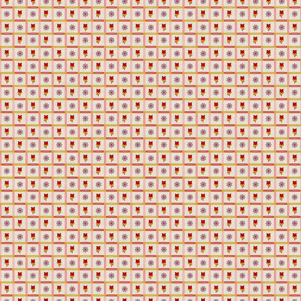 plaid-red-double-gauze Plaid – Red – Double Gauze