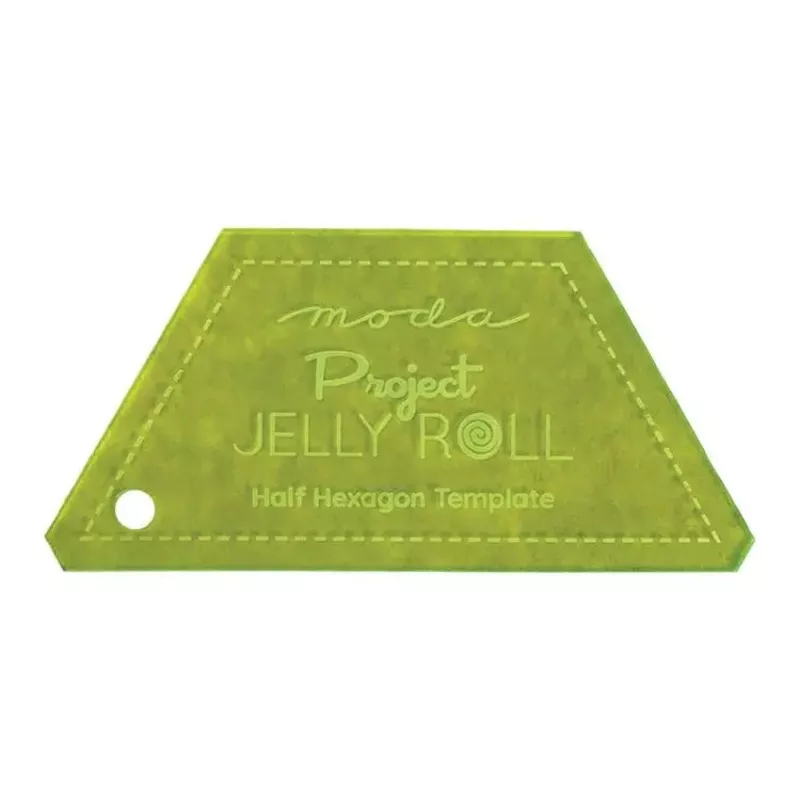 Project Jelly Roll Half Hexi Template