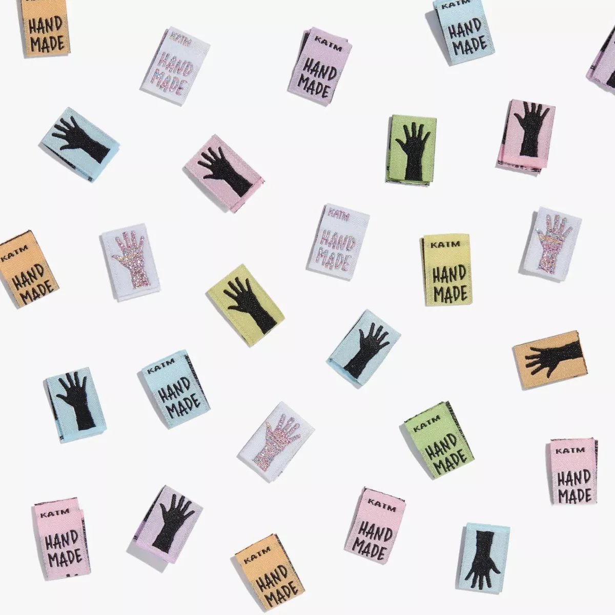 rainbow-mini-hands-woven-labels RAINBOW MINI HANDS Woven Labels