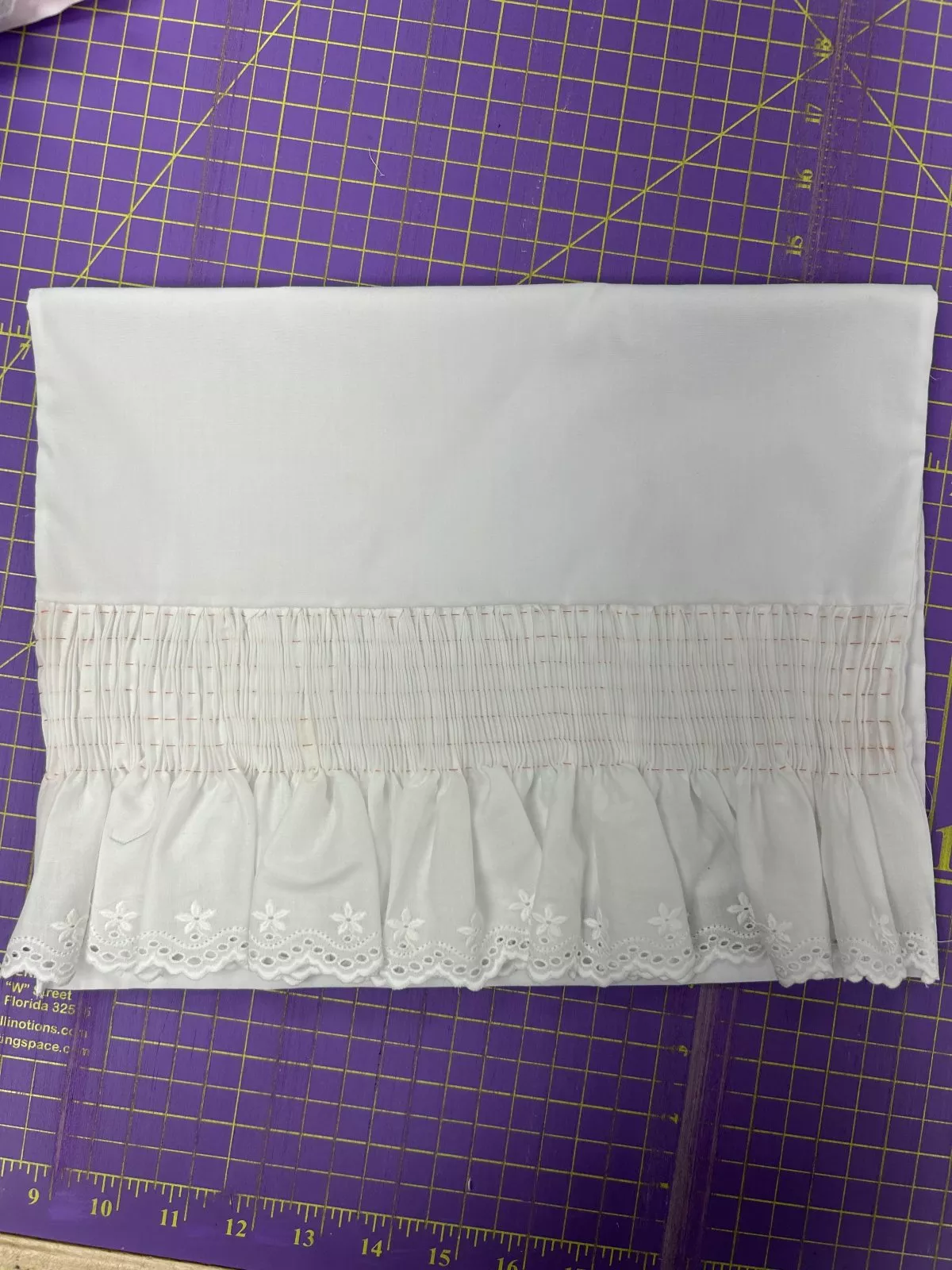 Ready to Smock Pillowcase White