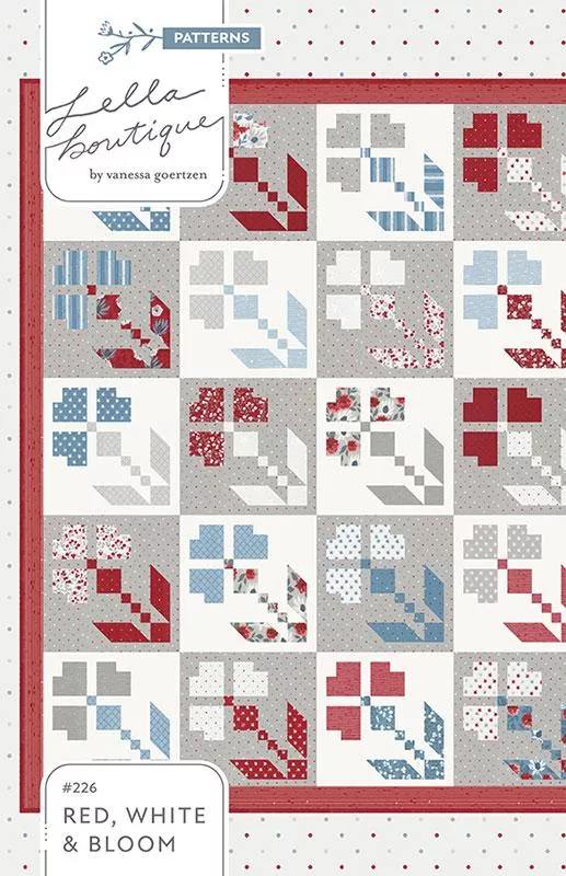Red, White, & Bloom Pattern.226. Lella Boutique