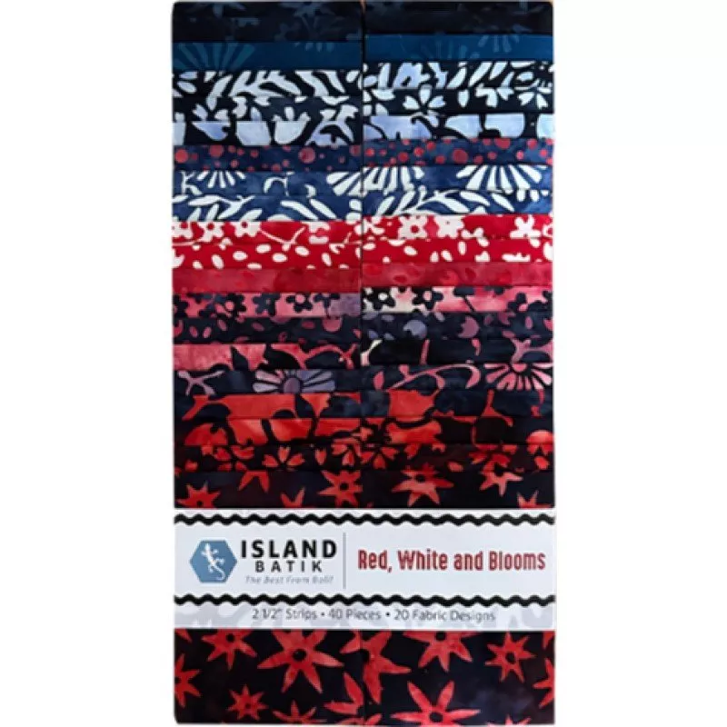 Red, White and Blooms 2.5" Strip Pack
