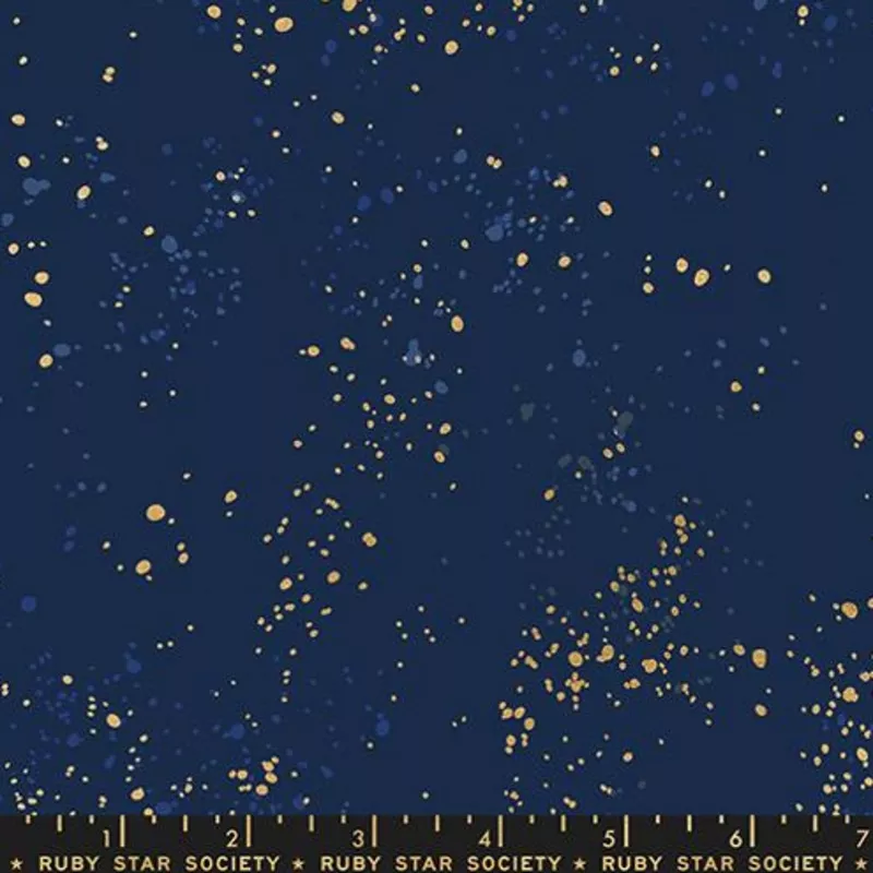 ruby-star-speckled-canvas-linen-metallic-navy Ruby Star Speckled Canvas Linen Metallic Navy