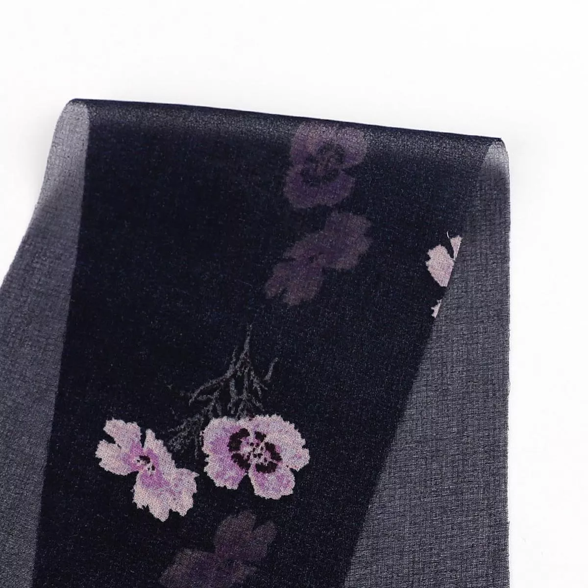scattered-pansy-georgette-midnight Scattered Pansy Georgette – Midnight