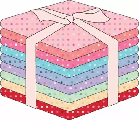 Seeing Spots, Fat Quarter Bundle- 9pcs