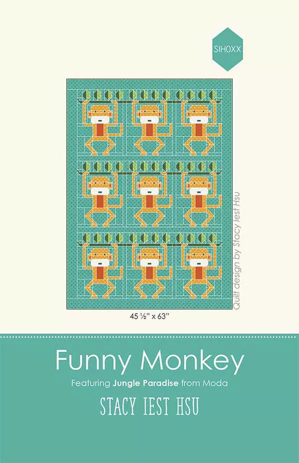 SIH 059 Funny Monkey Quilt Pattern