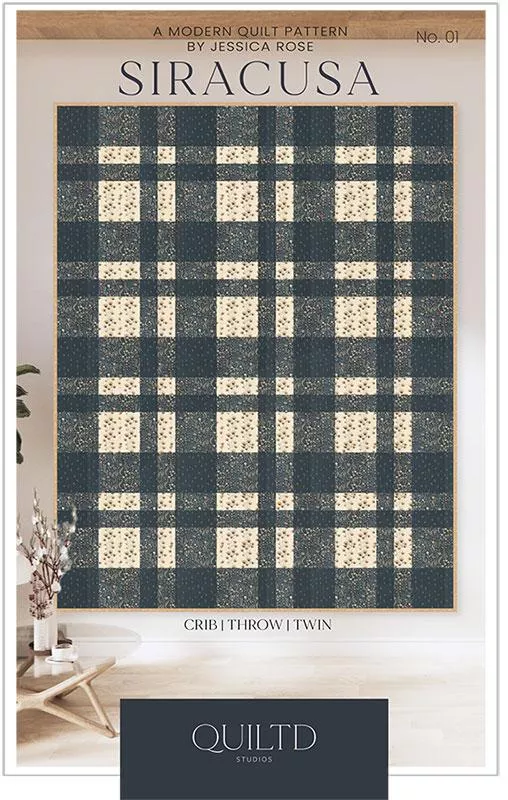 Siracusa Gingham Pattern QS 01 Quiltd Studios