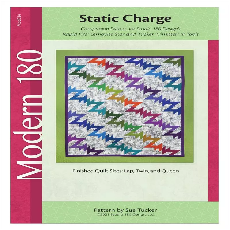 studio-180-design-static-charge-quilting-pattern-mod034 Studio 180 Design Static Charge Quilting Pattern MOD034