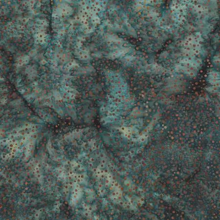Teal Bali Dots Batik