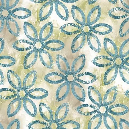 Teal Stecil Loops