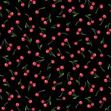 Tiny Cherries BlackMichael Miller 9760-BLAC