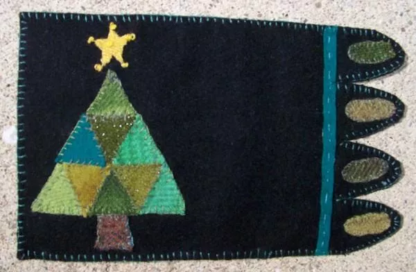 Tree Mug Rug Wool Applique Kit
