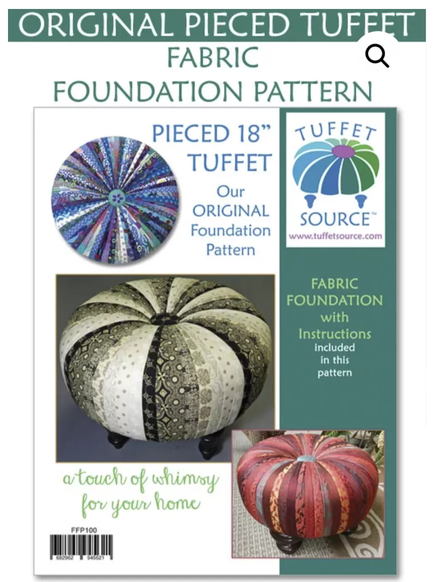 Tuffet FABRIC FOUNDATION Pattern with Instructions