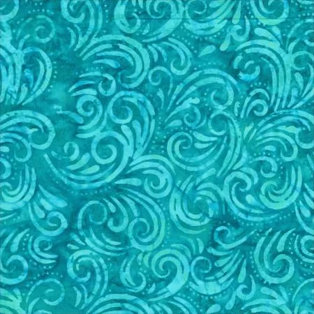 Turquoise Swirl Batik