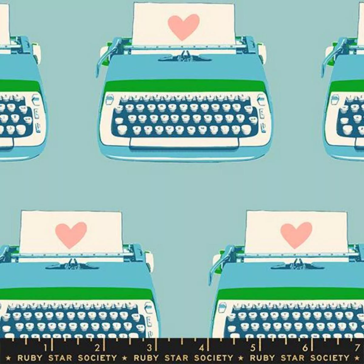 Typewriters Turquoise by Ruby Star Society