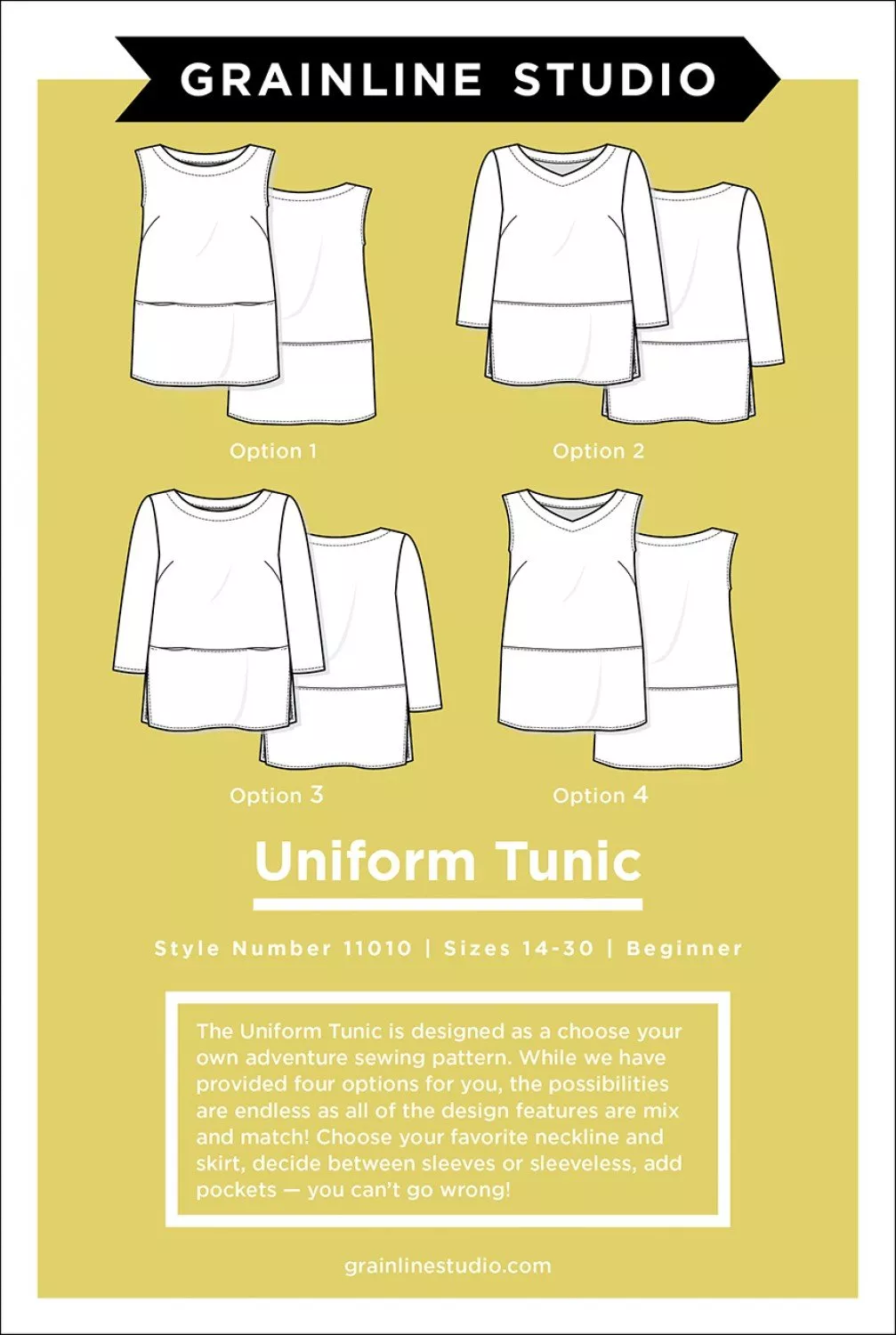 Uniform Tunic Pattern Sizes 14-30