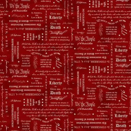 UNITED WE STAND - Red Quotes 8 Inch repeat
