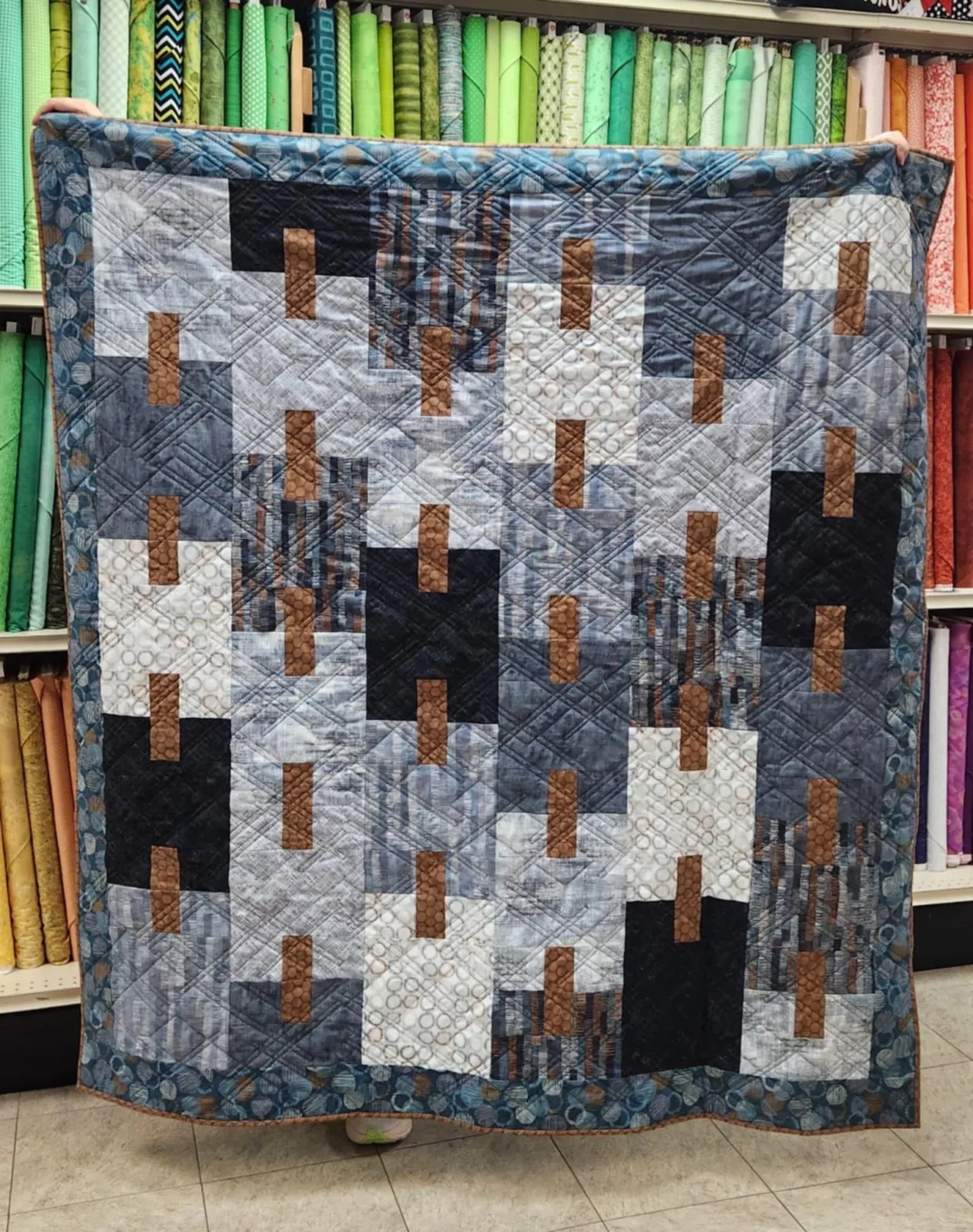 Urban Vibes Dashed Quilt Kit