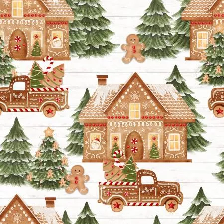 White Jolly Gingerbread Forest
